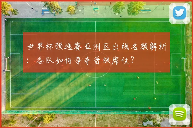世界杯预选赛亚洲区出线名额解析:各队如何争夺晋级席位?