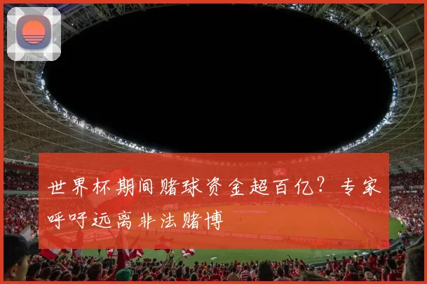 世界杯期间赌球资金超百亿?专家呼吁远离非法赌博